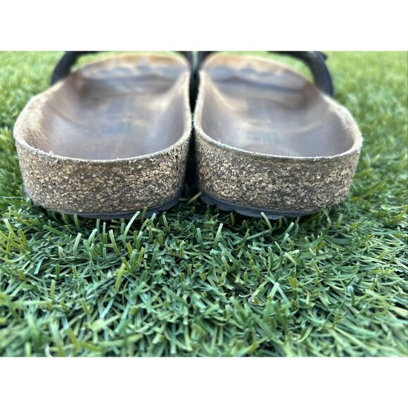 Birkenstock Unisex Madrid Black Patent Leather Slip On Sandals Size EU 41 L10 M8 - Picture 11 of 15